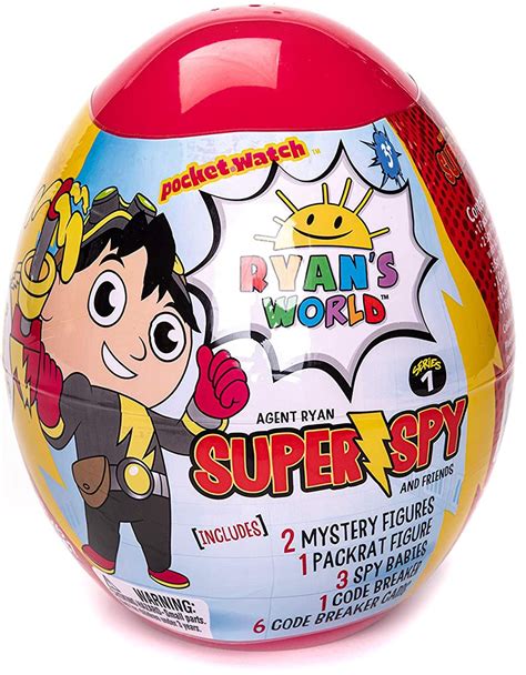 Ryans World Super Spy Series 1 Agent Ryan Friends Micro Egg Exclusive Mystery Surprise Bonkers ...