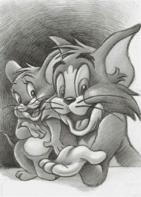 TOM & JERRY | Disney drawings sketches, Art drawings sketches simple ...