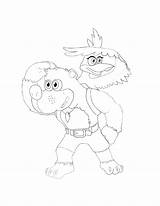 Banjo And Kazooie Drawing Sketch Coloring Page sketch template
