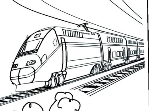Passenger Train Drawing at GetDrawings | Free download