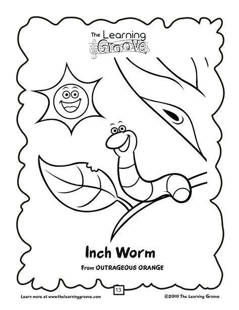 Inchworm Coloring Page at GetColorings.com | Free printable colorings ...