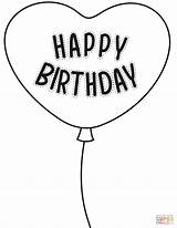 Happy Birthday Balloon coloring Page  Free Printable Coloring Pages sketch template