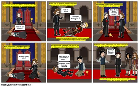 Hamlet Comic Strip - Act 5 Scene 2 Storyboard by 599388a6