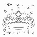 Premium Vector  Princess Crown Coloring Page For Kids sketch template
