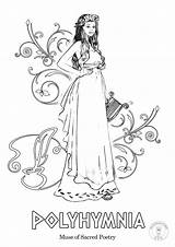Nine Muses Coloring Pages/if You Love Greek Mythology And  sketch template