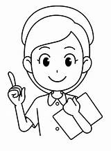 Desenhos De Enfermeira Para Colorir Imprimir E pintar  Coloringlib sketch template