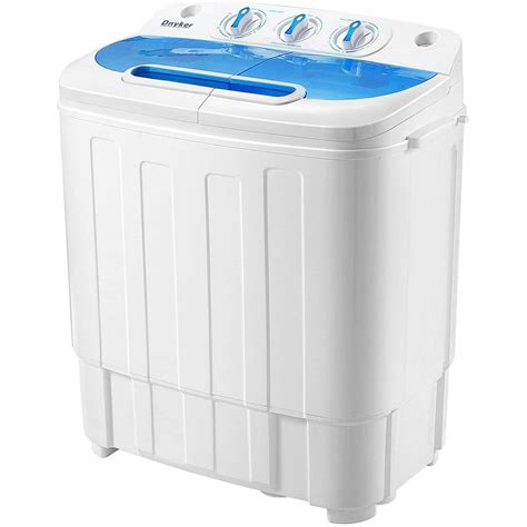 Erommy Compact Twin Tub Mini Portable Washing Machine and Dryer 16.5 lbs Portable Washer and ...