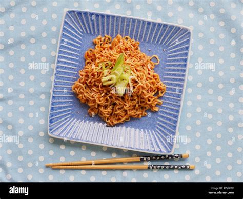 Asian food Bibim Ramen Stock Photo - Alamy