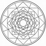 Kaleidoscope Coloring Pages For Adults  Home sketch template