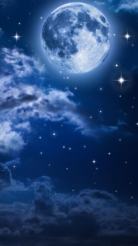 Moon Tree Starry Sky Night Stars Dark 4k Hd Creative - vrogue.co
