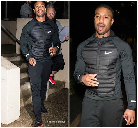 Michael B.Jordan In Nike @ Dinner with the cast of Creed 2