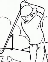 Golf Coloring Page  Home sketch template