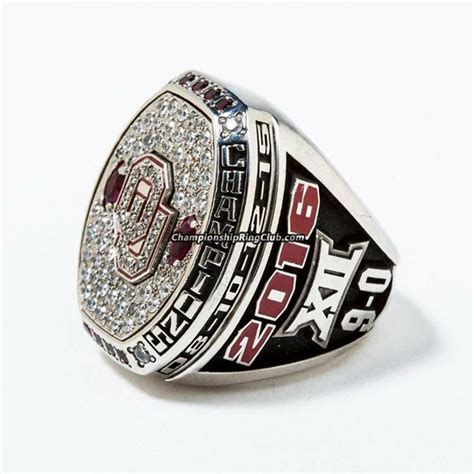 2016 Oklahoma Sooners NCAA Big 12 Championship Ring - ChampionshipRingClub.com | Sooners ...