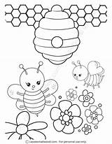 Beehive Coloring Page  Cassie Smallwood sketch template