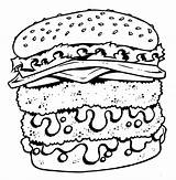 Cheeseburger Coloring Pages sketch template