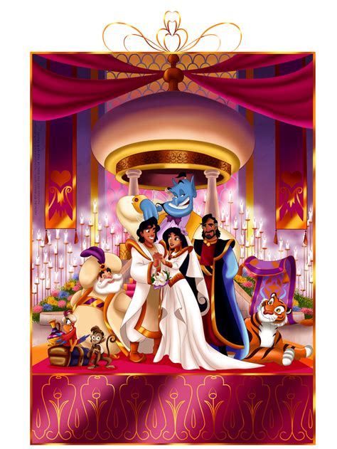 Wedding Portrait | Aladdin and jasmine, Aladdin wedding, Aladdin