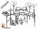 Drums Coloring Page sketch template