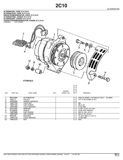 John deere alternator wiring diagram