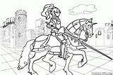 Caballeros Ausmalbilder Dibujar Chevalier Ritter Malvorlagen Cavaleiros  sketch template