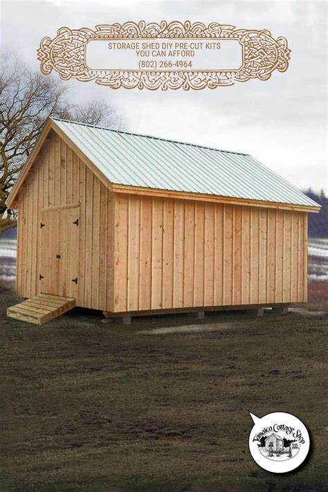 Barn 14X20 Fully Assembled | Small prefab cottages, Prefab barns ...