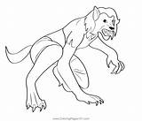Werewolf9 Coloring Page For Kids  Free Werewolves Printable sketch template