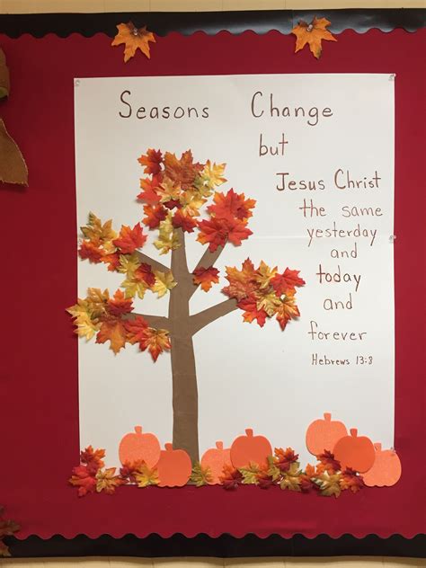 Pin by Sheree Hall on Church bulletin boards | Fall sunday school crafts, Sunday school crafts ...