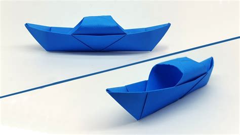 How to make a Paper Boat easy for Kids - Origami Boat making Tutorial ...