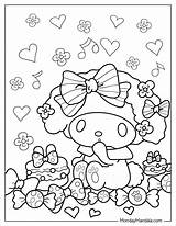 24 My Melody Coloring Pages Free PDF Printables sketch template