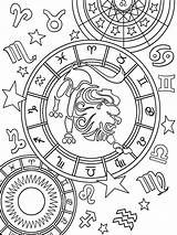 Printable Leo Zodiac Sign coloring Page  Download Print Or Color sketch template