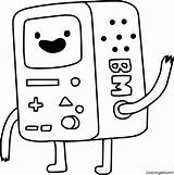 Simple Bmo Coloring Page  ColoringAll sketch template