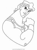 Close Up Hercules Coloring Page For Kids  Free Printable sketch template