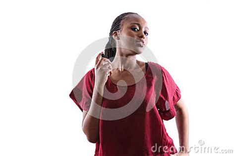 Woman Spraying Perfume on Neck Stock Photo - Image of girl, african: 29315134