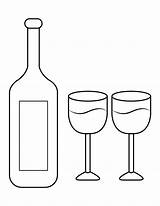 Glass Of Wine Coloring Page Free Printable Pages Christmas sketch template