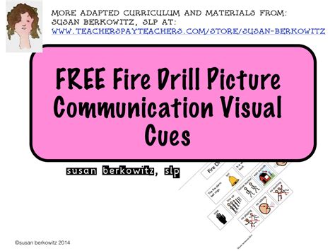 FREE Visual Cues for Fire Drills for Autism Special Education AAC Users | Special education ...