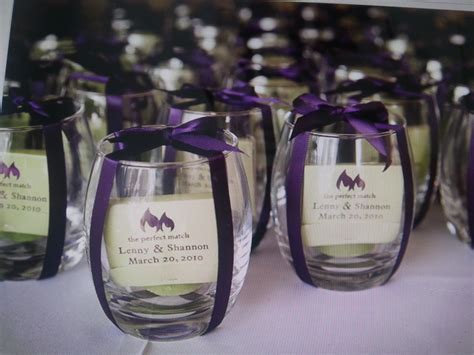 Wedding thank you present gift candle glass | Purple wedding favors, Wedding matches favors, Diy ...