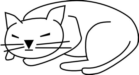 sleeping cat clip art - Clip Art Library