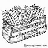 School Supplies Coloring Pages  Free & Printable sketch template