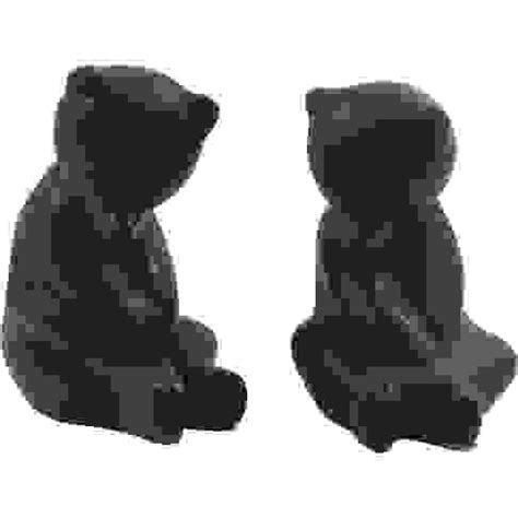[2] Pigeon Forge Pottery Black Bear Figures 6.5 In. Height X 5.5 In. Wide Auction