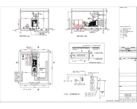 Fire Pump Room Plinth Layout