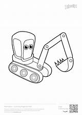 Excavator Coloring Sheet Pages sketch template