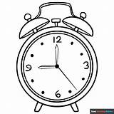 Coloring Clock Pages Alarm Kids Time Grandfather Clipart Noko Color Kai  sketch template