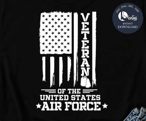 Air Force Veteran Flag Instant Download, Air Force SVG, Air Force DXF, American Flag Svg,Air ...