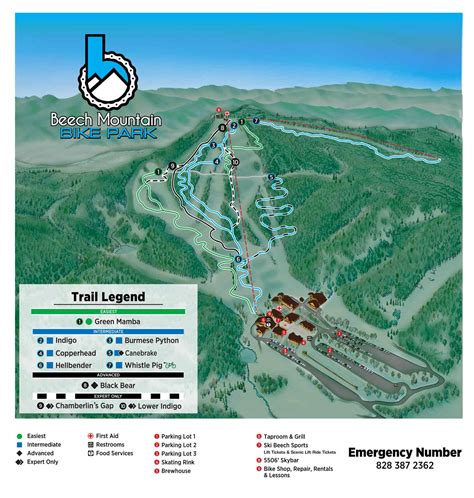 Summer Trail Map - Beech Mountain Resort