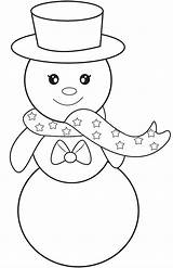 Cute Snowman Coloring Pages Printable sketch template