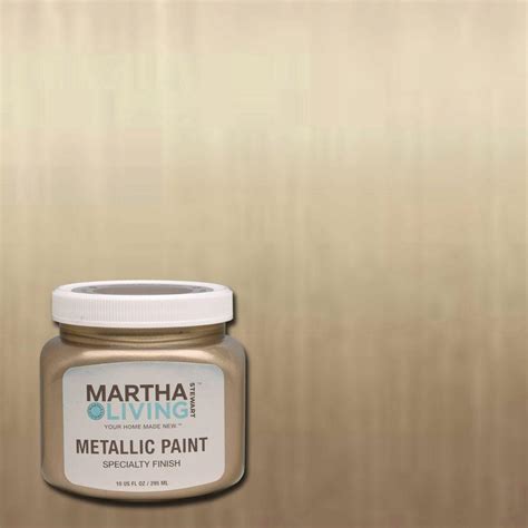 Martha Stewart Living 10 oz. Vintage Gold Satin Metallic Paint-259285 ...