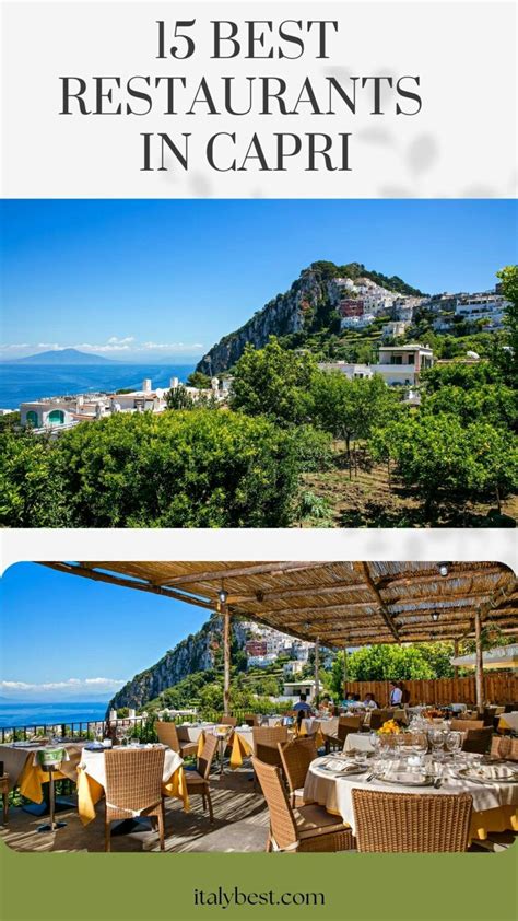 15 Best Restuarants in Capri - Isle of Capri Restaurants | Italy Best | Capri italy, Isle of ...