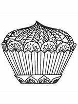 Muffin Coloring Pages sketch template