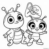 Beat Bugs Characters Coloring Page 64333 50908 sketch template