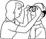 Optometrist Coloring Pages sketch template