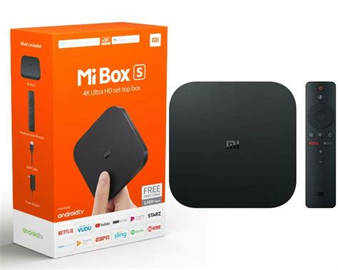 Xiaomi Mi Box S 4K HDR Android TV Streaming Media Player w/Google Assistant - Internet & Media ...